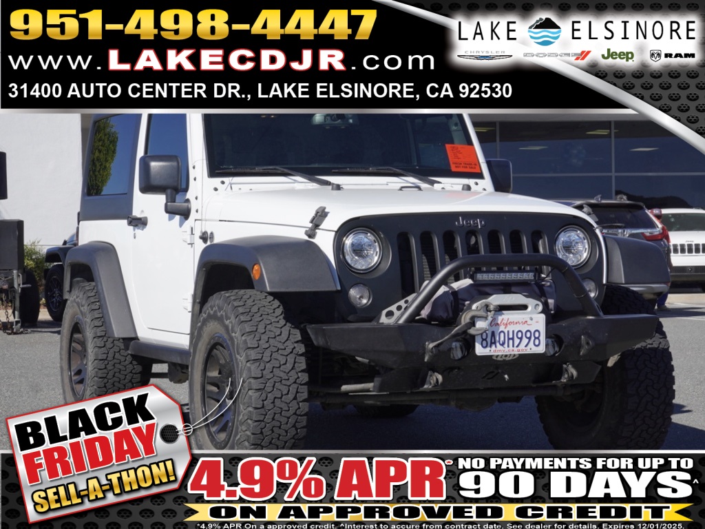 2018 Jeep Wrangler JK Sport S 4X4
