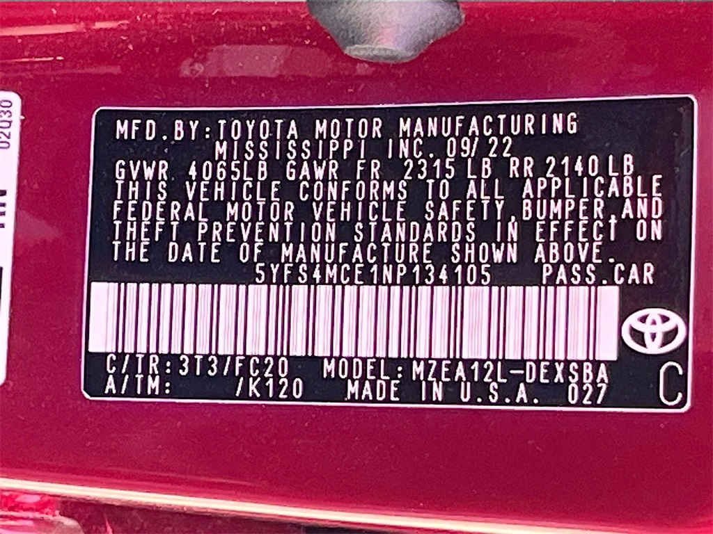 2022 Toyota Corolla SE Nightshade Red at Toyota of Victoria