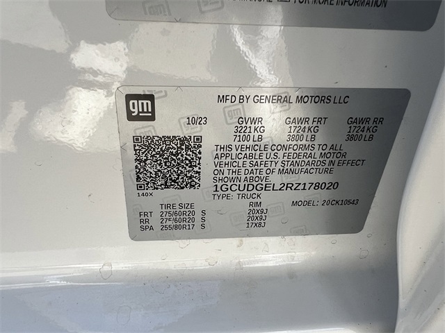 2024 Chevrolet Silverado 1500 LTZ White at Classic Chevrolet Galveston