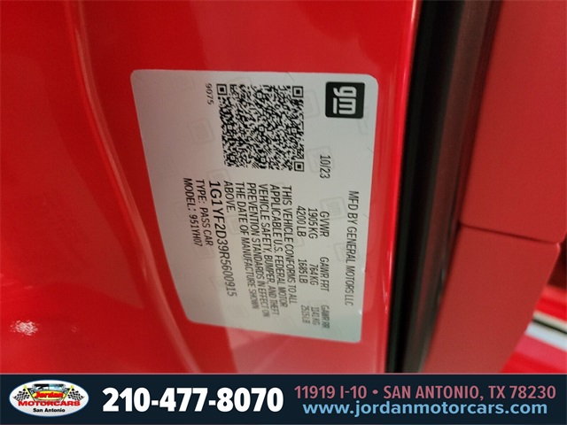 Used Car 2024 Chevrolet Corvette  Z06 For Sale Under $120,000 In San Antonio, Texas