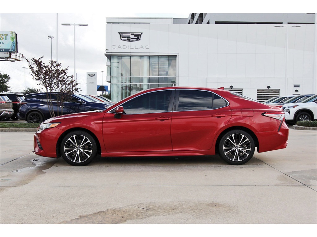 2019 Toyota Camry SE Red at Don McGill Toyota