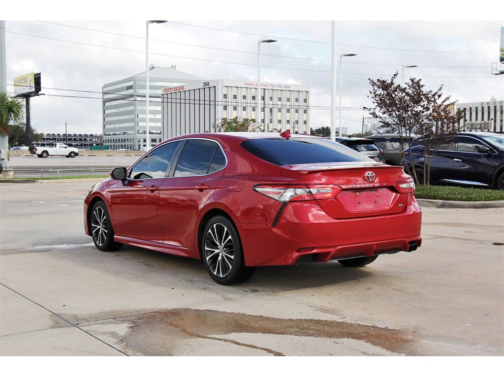 2019 Toyota Camry SE Red at Don McGill Toyota
