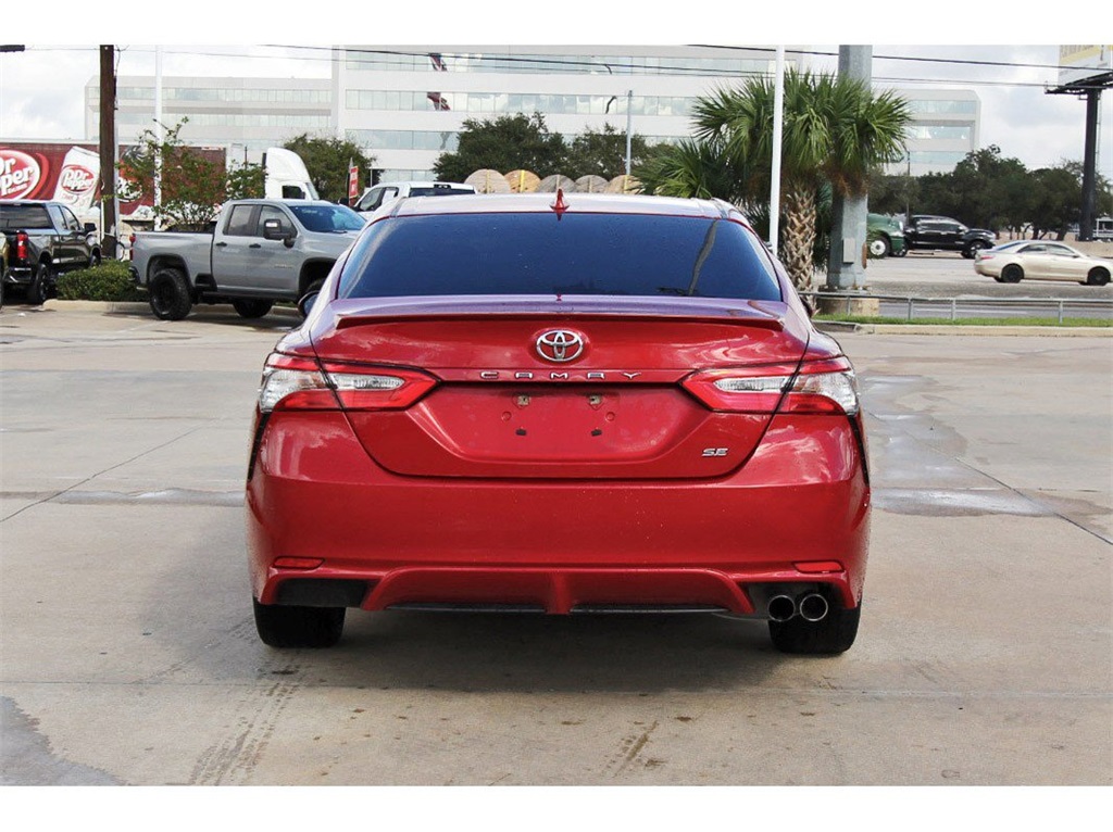 2019 Toyota Camry SE Red at Don McGill Toyota