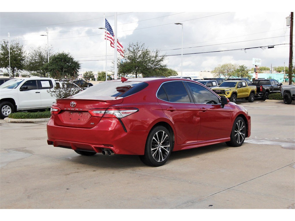 2019 Toyota Camry SE Red at Don McGill Toyota
