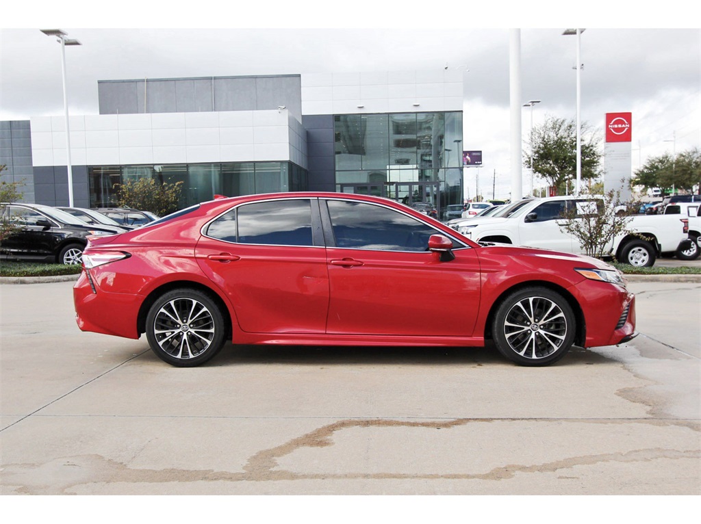 2019 Toyota Camry SE Red at Don McGill Toyota