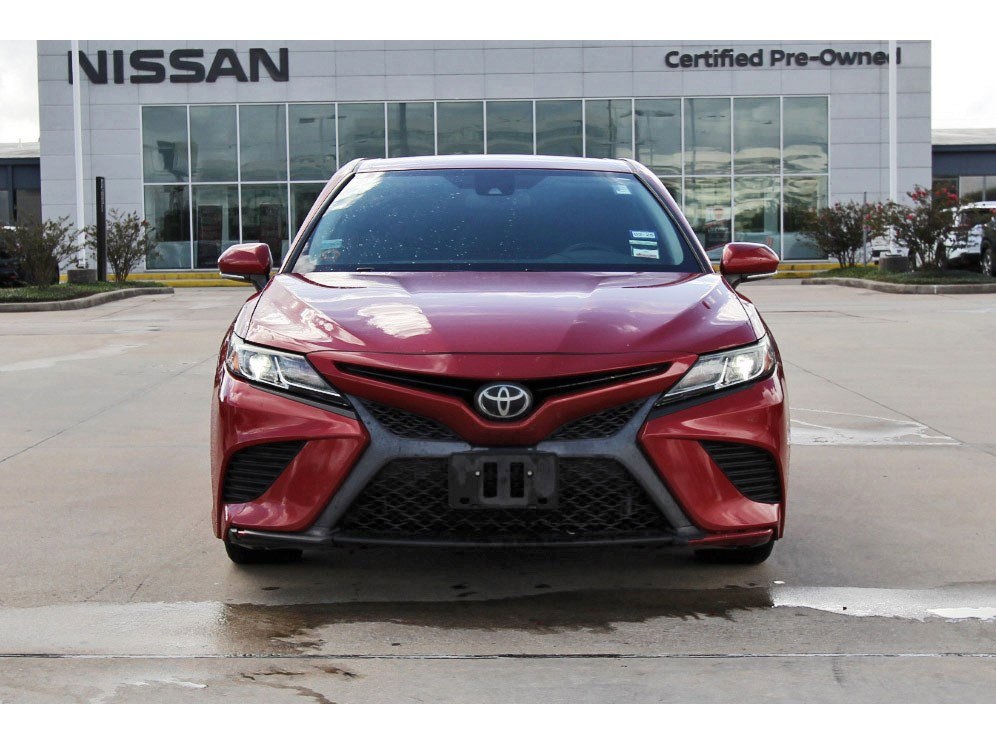 2019 Toyota Camry SE Red at Don McGill Toyota
