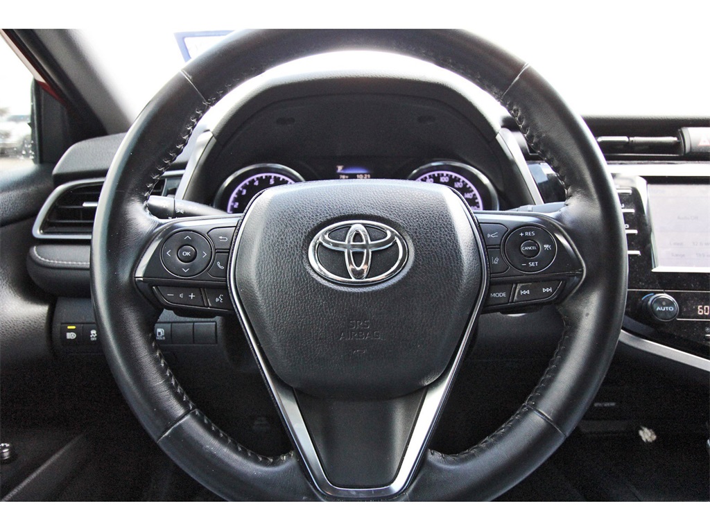 2019 Toyota Camry SE Red at Don McGill Toyota