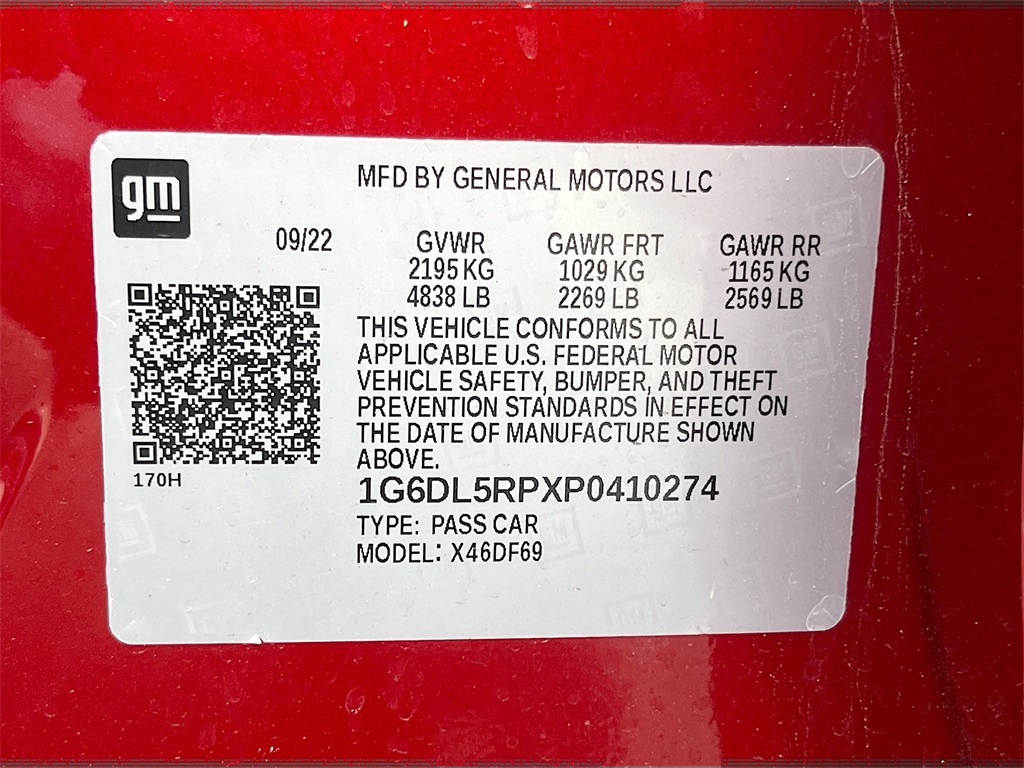 2023 Cadillac CT4 V-Series Red at Bayway Cadillac of The Woodlands