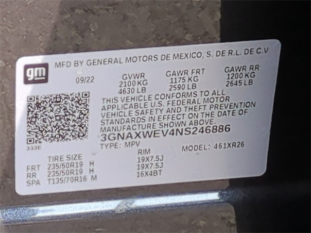 2022 Chevrolet Equinox RS for sale at PATRIOT CHEVROLET OF LIMERICK