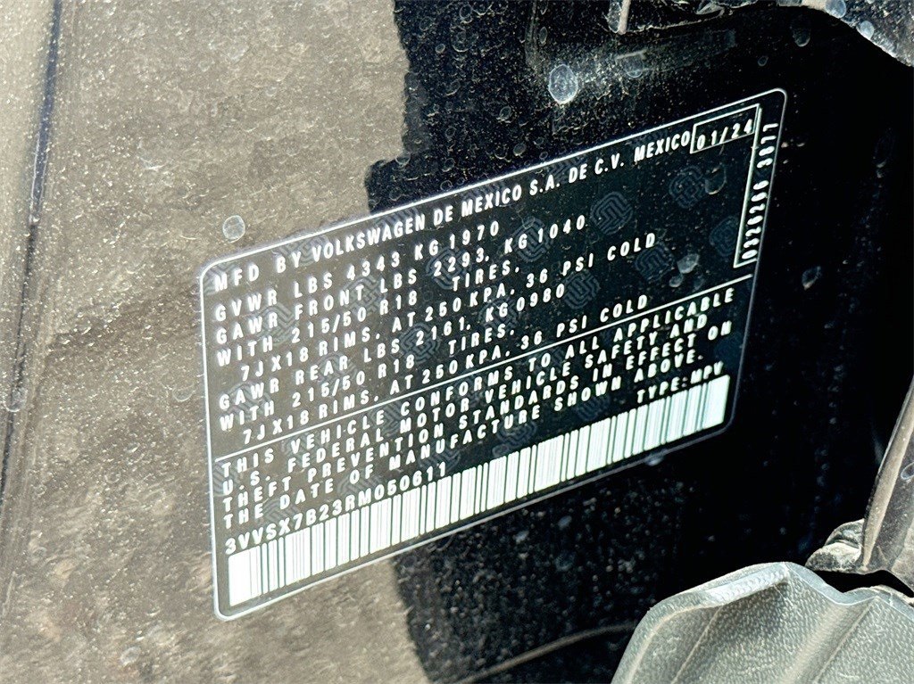 2024 Volkswagen Taos 1.5T SE Black at DeMontrond Automotive Group