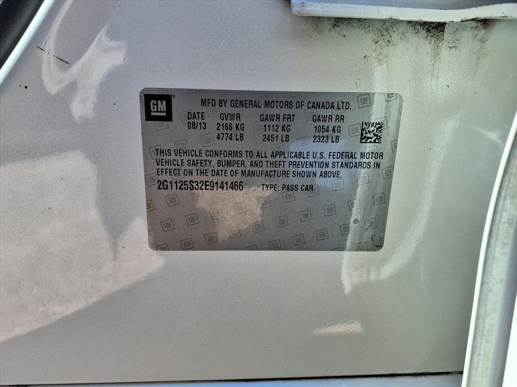 2014 Chevrolet Impala LT White at Monument Chevrolet