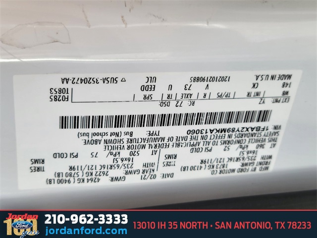 Used Car 2021 Ford Transit-350  Xlt For Sale Under $35,000 In San Antonio, Texas