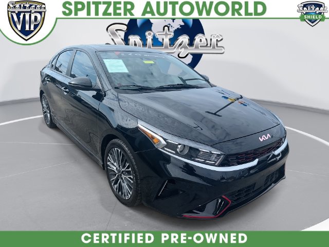 Aurora Black Pearl 2023 Kia Forte Sedan Front-Wheel Drive Continuously Variable Transmission