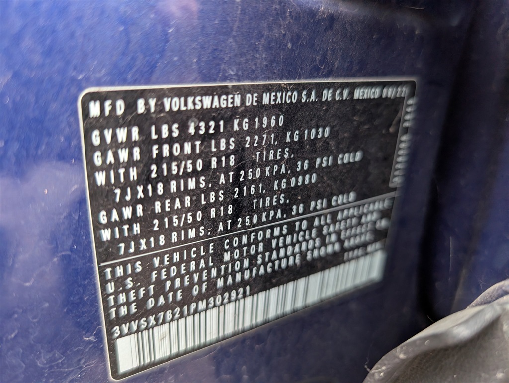 2023 Volkswagen Taos 1.5T SE Blue at DeMontrond Auto Country