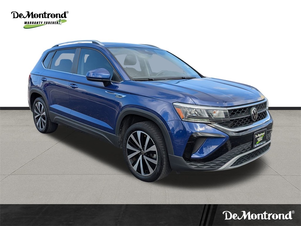 2023 Volkswagen Taos 1.5T SE Blue at DeMontrond Auto Country