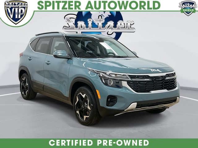 Pluton Blue 2024 Kia Seltos EX AWD SUV / Crossover All-Wheel Drive Continuously Variable Transmission