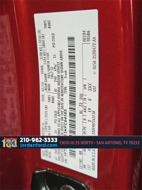 Used Car 2019 Ford F-150  Lariat For Sale Under $40,000 In San Antonio, Texas