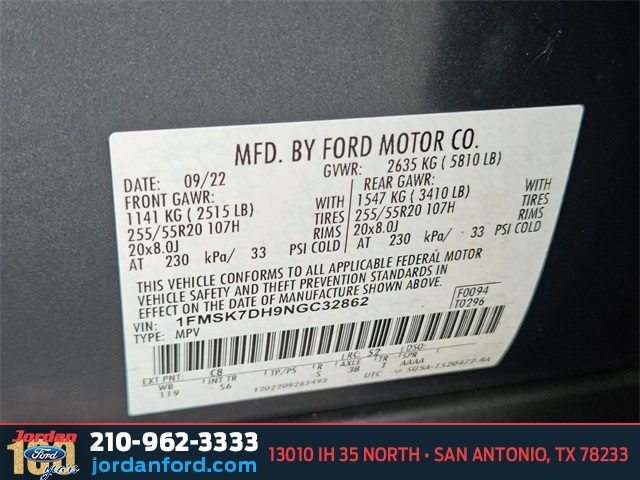 Used Car 2022 Ford Explorer  Xlt For Sale Under $30,000 In San Antonio, Texas