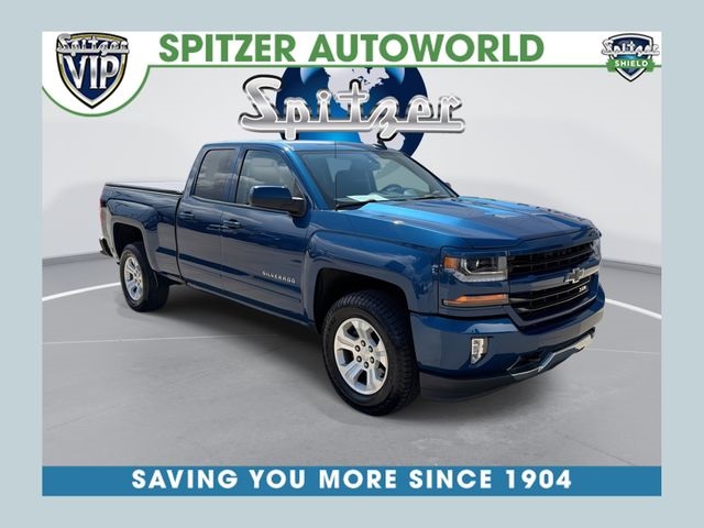 Deep Ocean Blue Metallic 2019 Chevrolet Silverado 1500 LT Double Cab 4WD Pickup Truck Four-Wheel Drive Automatic