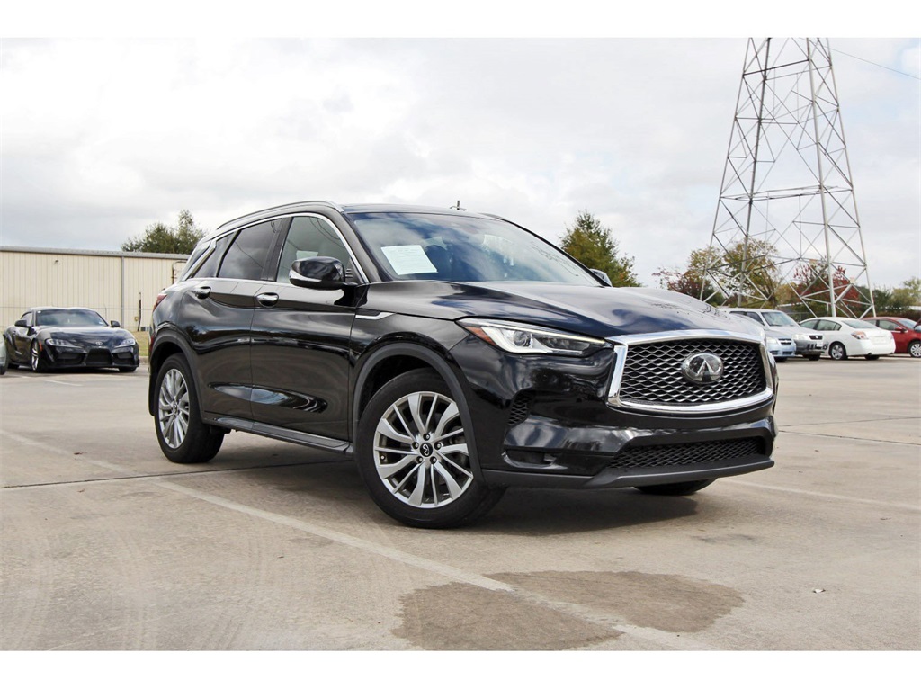 2023 INFINITI QX50 LUXE Black at South Houston Nissan