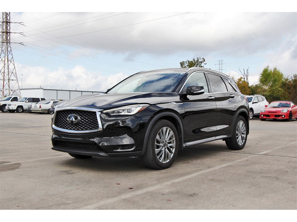 2023 INFINITI QX50 LUXE Black at South Houston Nissan
