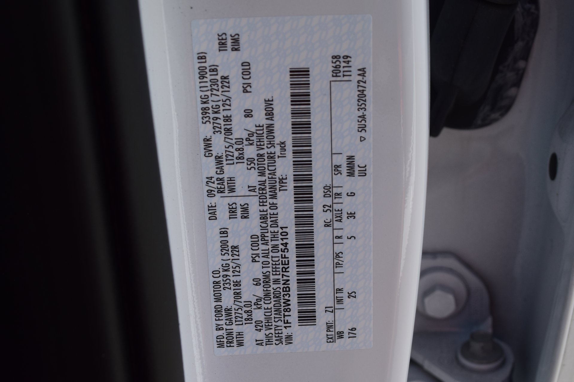 2024 Ford F-350SD XLT White at Emmons Autoplex