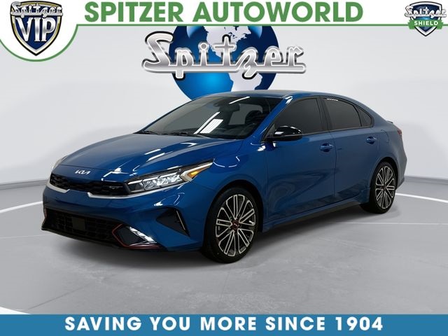 Sporty Blue 2023 Kia Forte GT FWD Sedan Front-Wheel Drive 7-Speed Automatic
