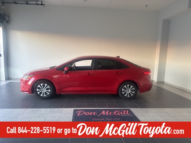 2021 Toyota Corolla Hybrid LE Red at Autostrade