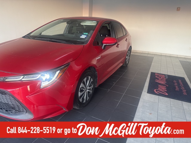 2021 Toyota Corolla Hybrid LE Red at Autostrade