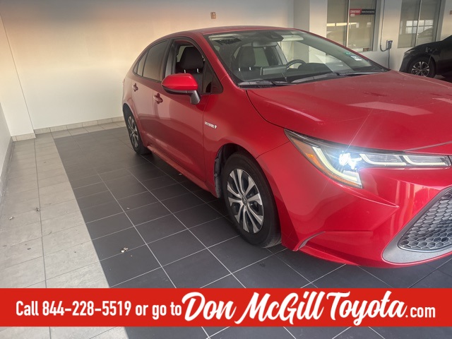 2021 Toyota Corolla Hybrid LE Red at Autostrade