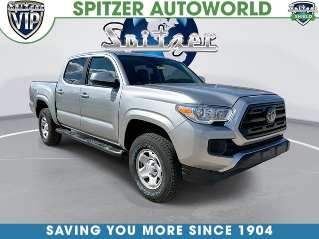Silver Sky Metallic 2019 Toyota Tacoma SR V6 Double Cab 4WD Pickup Truck Four-Wheel Drive 6-Speed Automatic