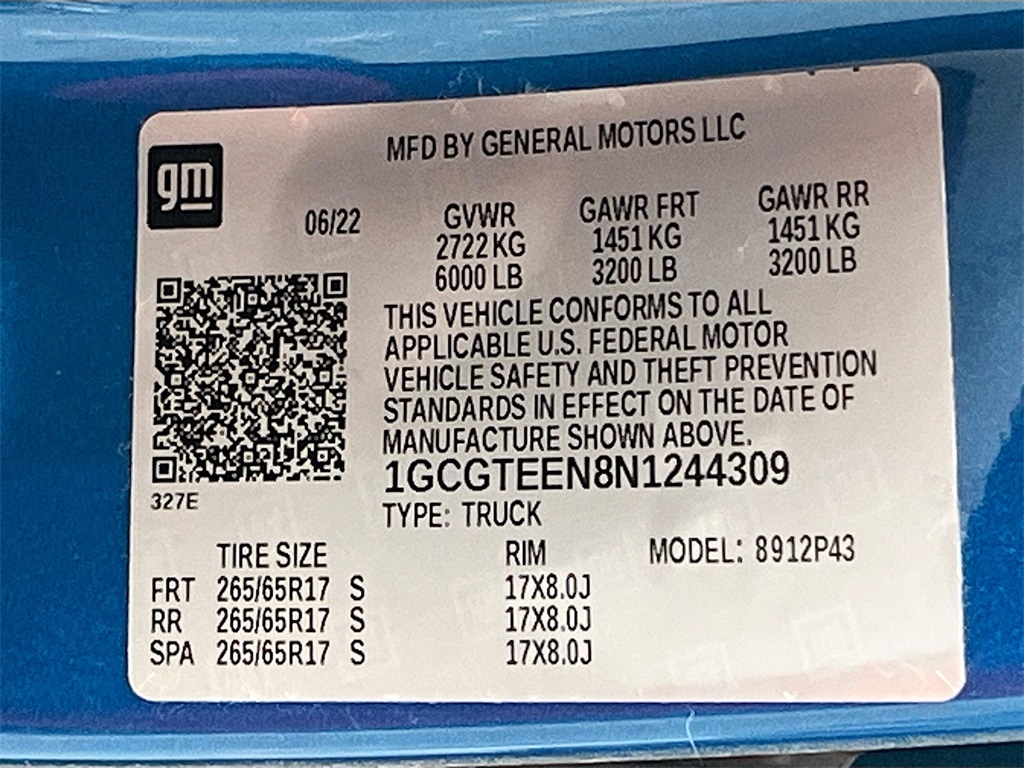 2022 Chevrolet Colorado ZR2 Blue at Martin Chrysler Dodge Jeep Ram