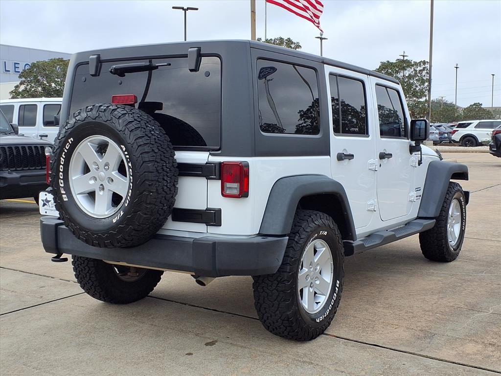 2018 Jeep Wrangler JK Unlimited Sport White at Emmons Autoplex