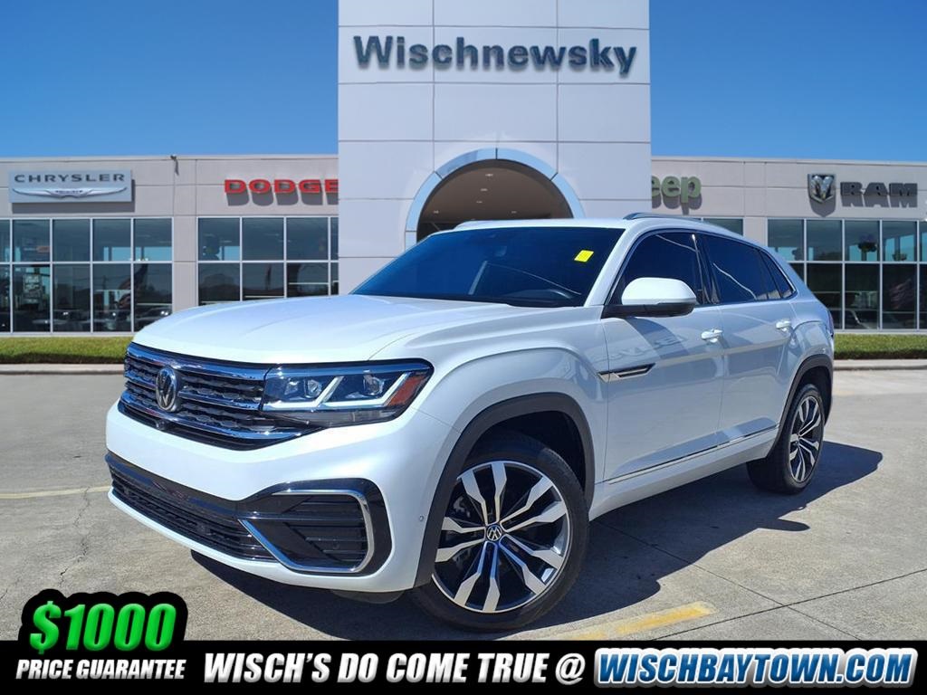 2023 Volkswagen Atlas Cross Sport 3.6L V6 SEL Premium R-Line White at DeMontrond Auto Country