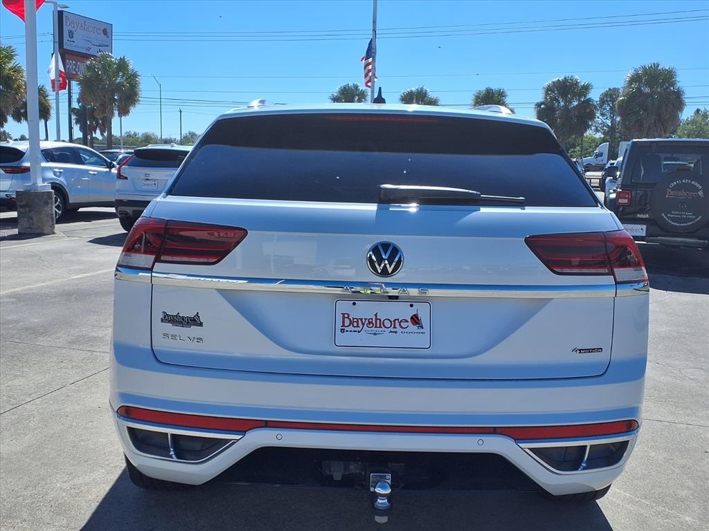 2023 Volkswagen Atlas Cross Sport 3.6L V6 SEL Premium R-Line White at DeMontrond Auto Country
