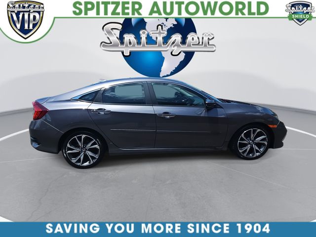 Gray (Modern Steel Metallic) 2020 Honda Civic Sedan Front-Wheel Drive Continuously Variable Transmission