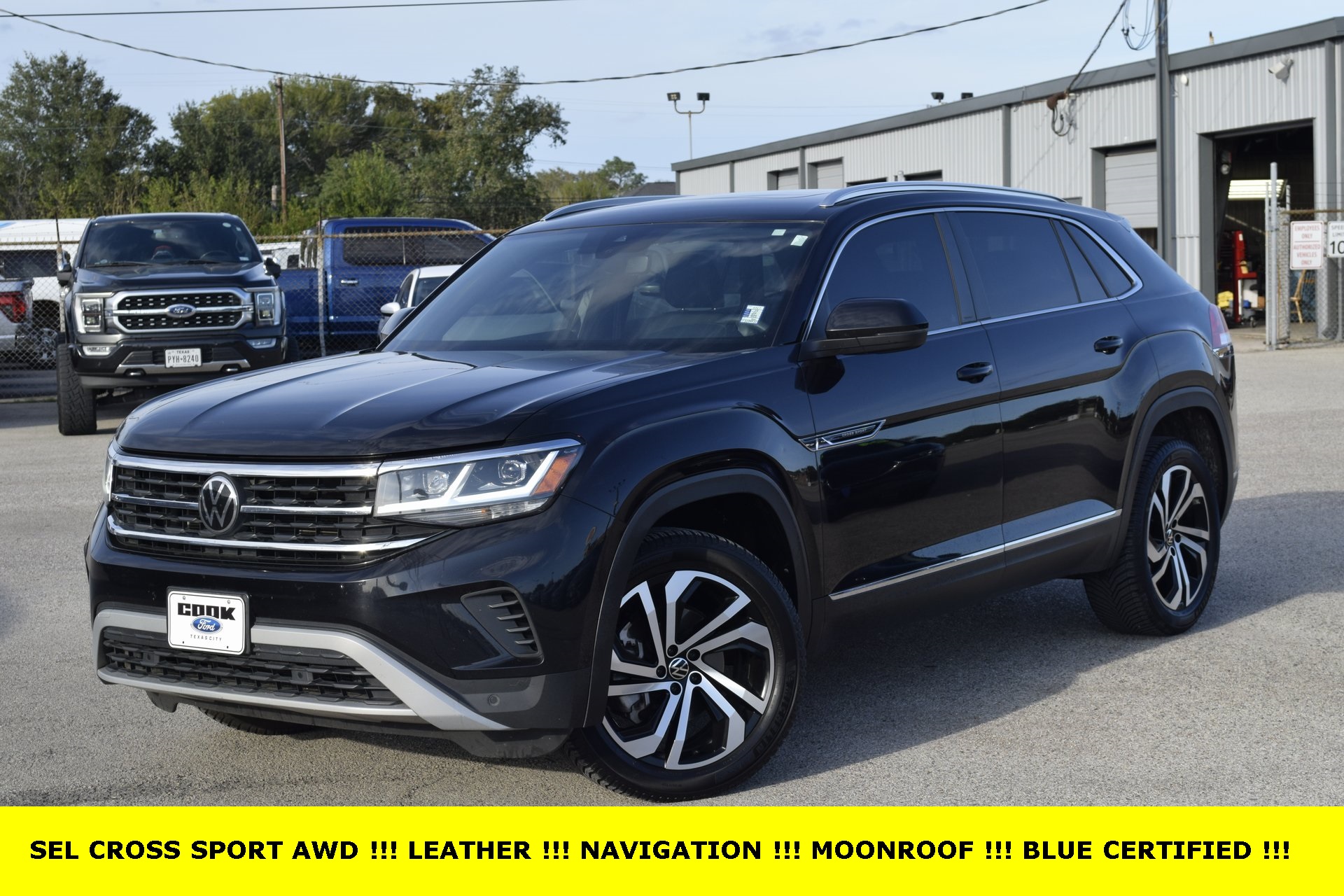 2023 Volkswagen Atlas Cross Sport 2.0T SEL Black at DeMontrond Auto Country
