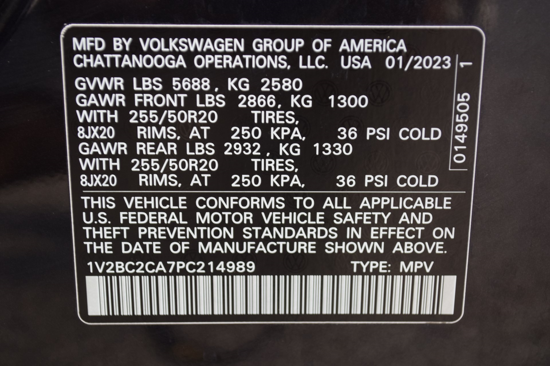 2023 Volkswagen Atlas Cross Sport 2.0T SEL Black at DeMontrond Auto Country