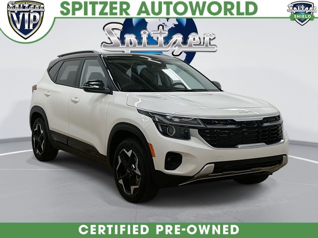 Clear White/Black Roof 2026 Kia Seltos S AWD SUV / Crossover All-Wheel Drive Continuously Variable Transmission