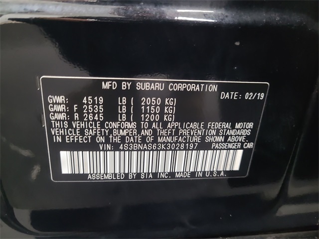 2019 – Subaru – Legacy