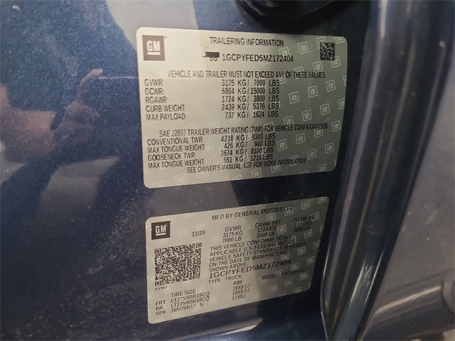 2021 – Chevrolet – Silverado 1500