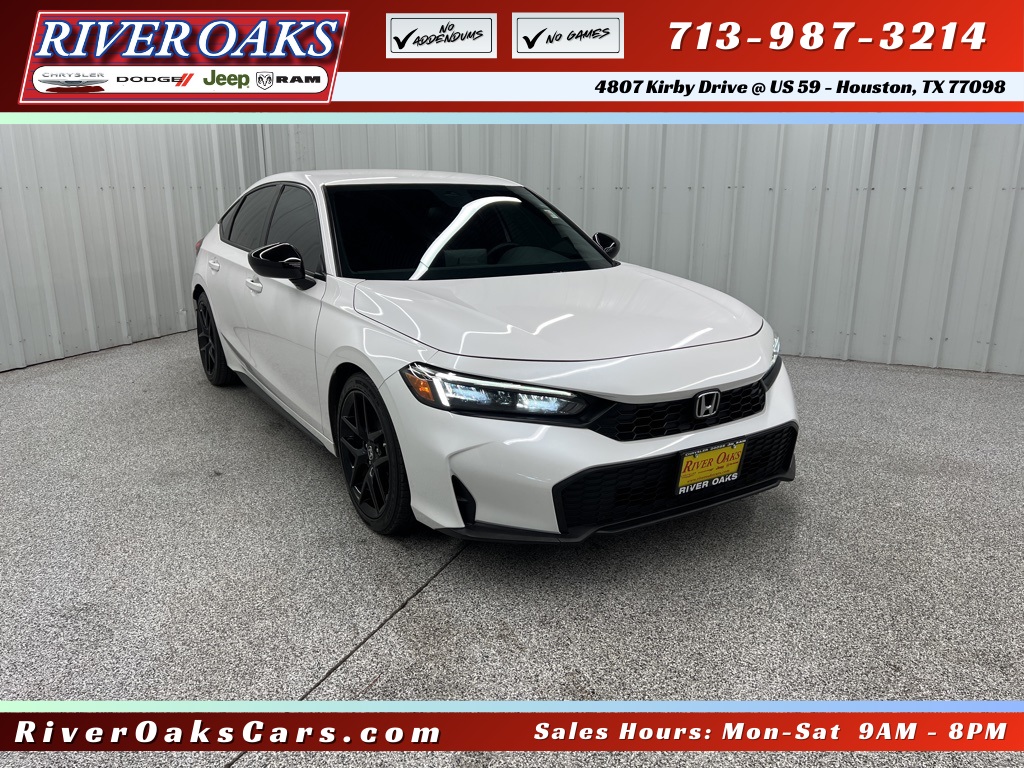 2025 Honda Civic Sport White at Don McGill Toyota