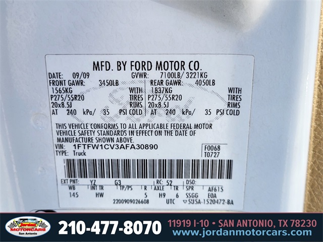 Used Car 2010 Ford F-150  Lariat For Sale Under $15,000 In San Antonio, Texas