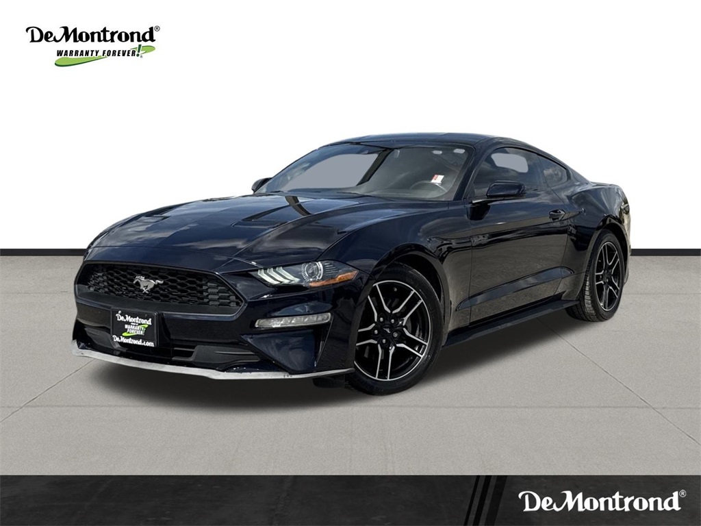 2021 Ford Mustang EcoBoost Blue at Wharton Ford