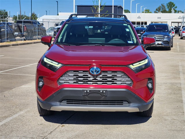 2023 Toyota RAV4 Hybrid Limited Red at Baytown Hyundai