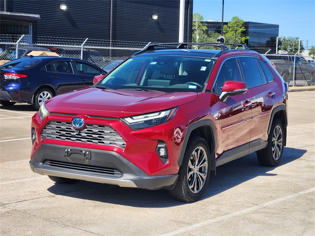 2023 Toyota RAV4 Hybrid Limited Red at Baytown Hyundai