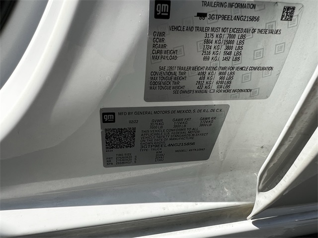 2022 GMC Sierra 1500 Limited AT4 White at Tom Peacock Cadillac