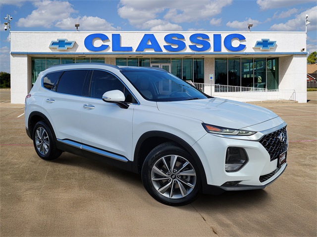 2019 Hyundai Santa Fe Limited White at DeMontrond Gulf Freeway