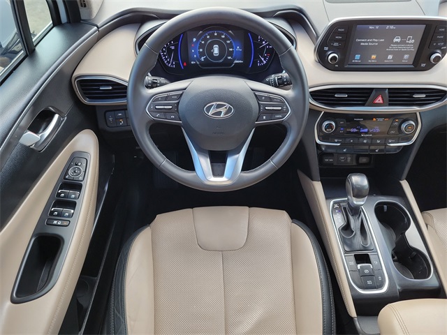 2019 Hyundai Santa Fe Limited White at DeMontrond Gulf Freeway