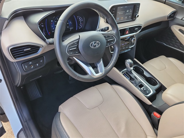2019 Hyundai Santa Fe Limited White at DeMontrond Gulf Freeway